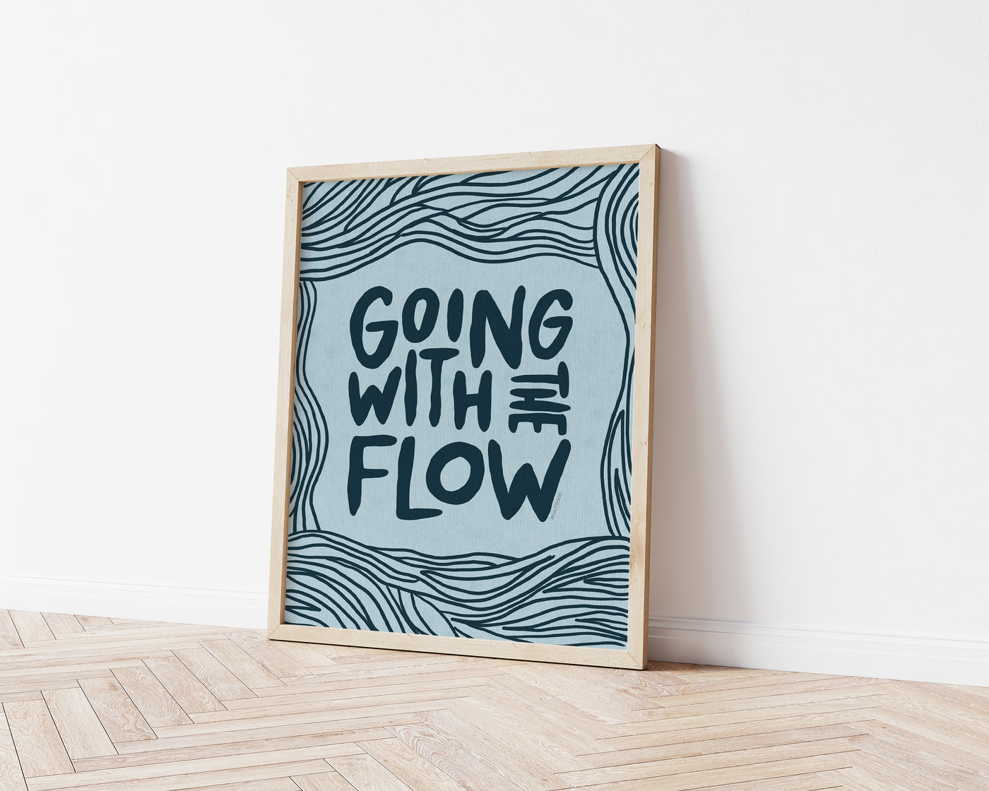 Going With The Flow Wall Art Print