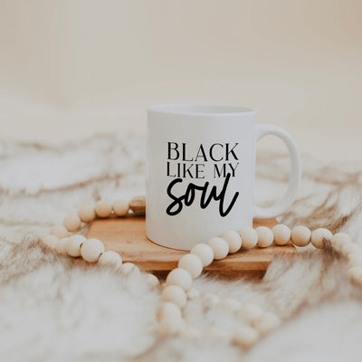 Black Like My Soul Coffee Mug